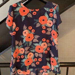 Modern Floral Blouse
